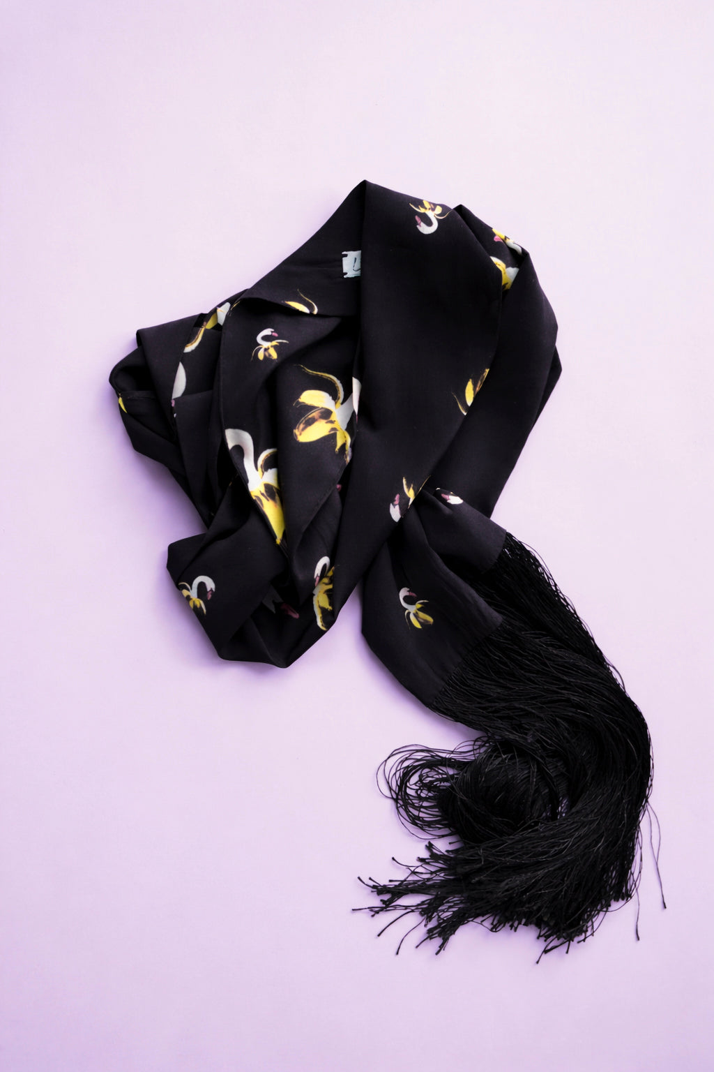 Fringed Scarf Bandeaux Logo Luana Ga'