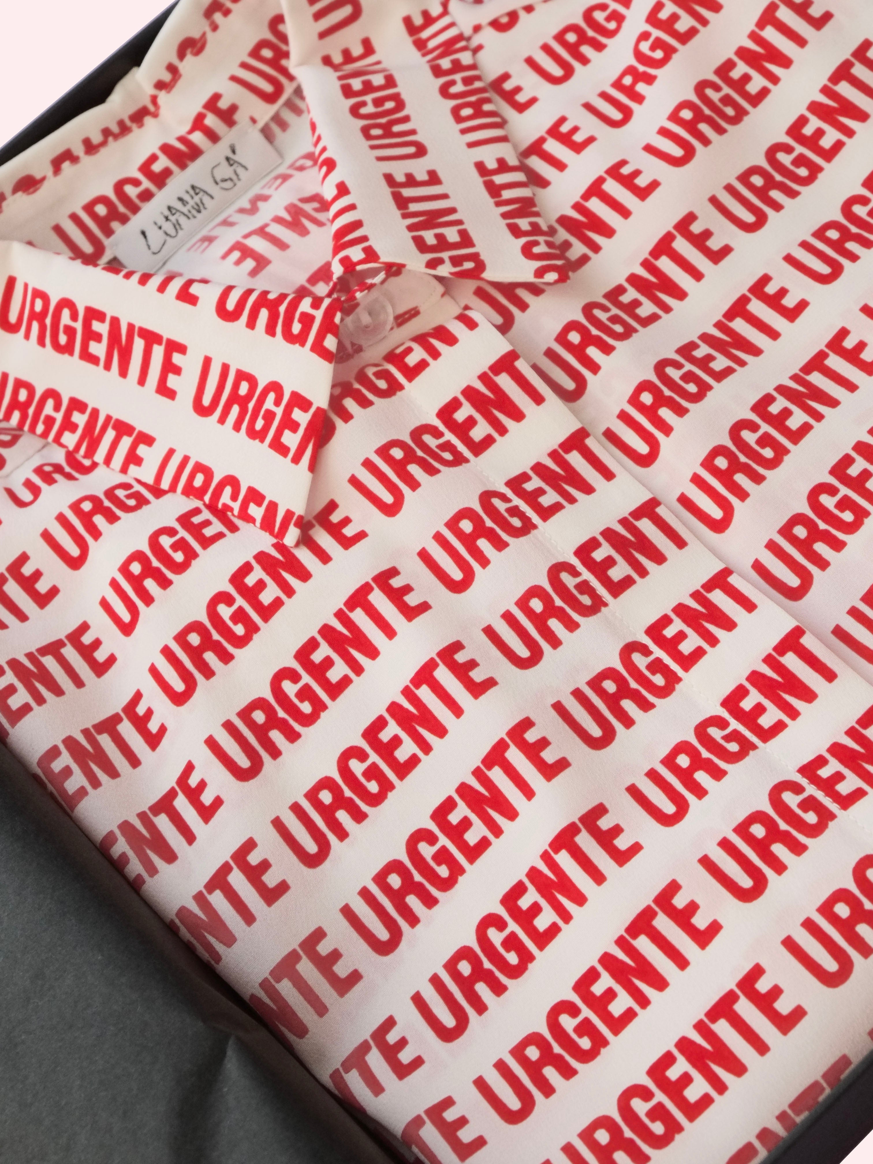 Urgente White Statement Shirt